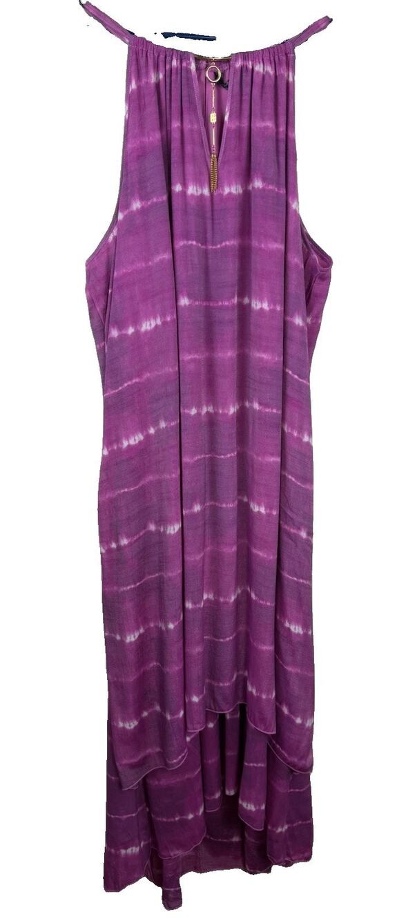 Mlle Gabrielle Women's Pink Tie Dye Dress Sleeveless Summer Dress Plus Size 2x